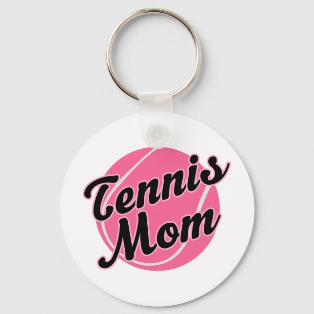 Tennis Mom Gift Keychain (Front)