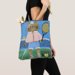 Tennis Mom Life for cat lover Tote Bag<br><div class="desc">This tote bag is the perfect gift for any tennis mom! It's stylish and spacious, and can be used for carrying all of your gear to and from the courts. Whether you're headed to your child's practice or match, or just looking for a stylish and functional bag to take to...</div>