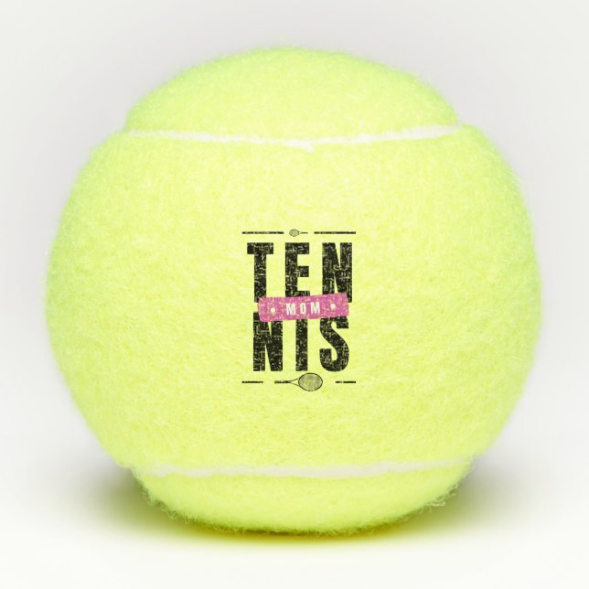 Tennis Mom Modern Typography Mother's Day Theme    Balls (Front)