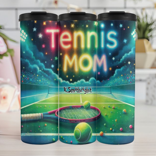 Tennis Mom Night Match Thermal Tumbler (Creator Uploaded)
