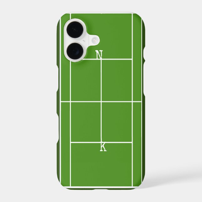 Tennis Monogram Iphone Case (Back)