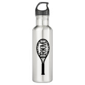 Tennis Water Bottle 32 Oz, Custom Insulated Stainless Steel Engraved  Tumbler, Gift for Tennis Lover Daughter, Dad, Husband, Son, Mom 