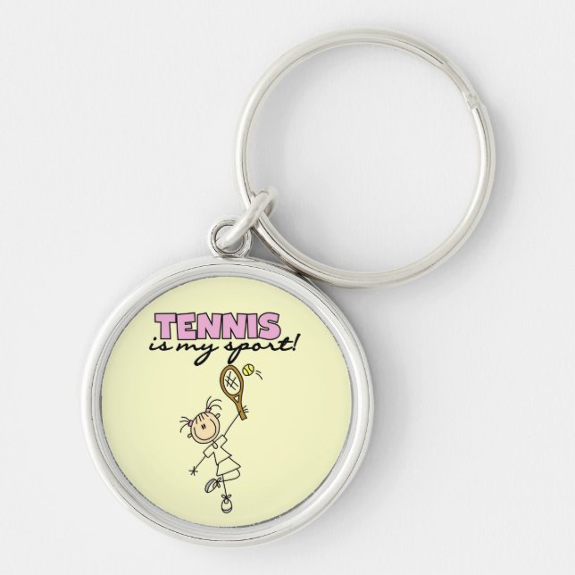 Tennis My Sport Tshirts and Gifts Keychain (Front)