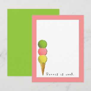 Tennis Note Card