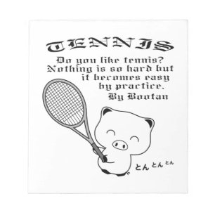Tennis Notepad
