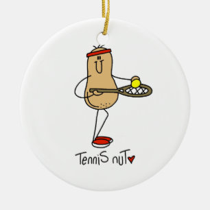 Tennis Nut T-shirts and GIfts Ceramic Ornament