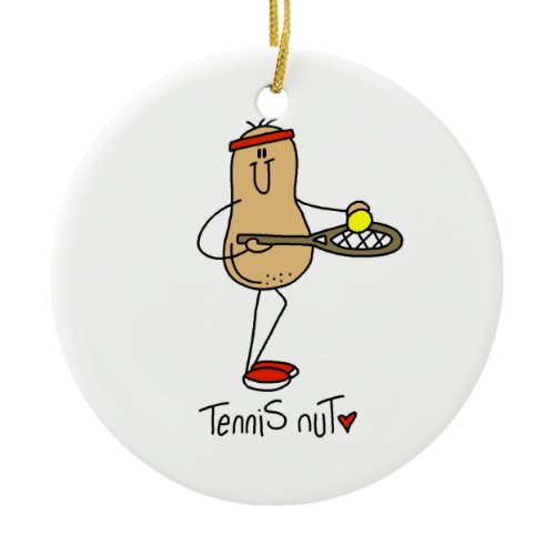 Tennis Nut T-shirts and GIfts Ceramic Ornament