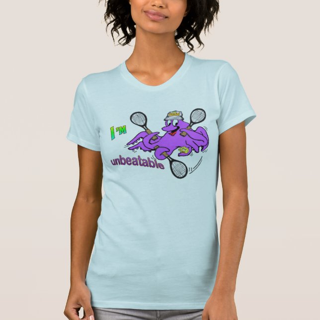 Tennis Octopus Womens Apparel T-shirt (Front)