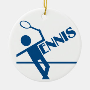 Tennis ornament, customize ceramic ornament