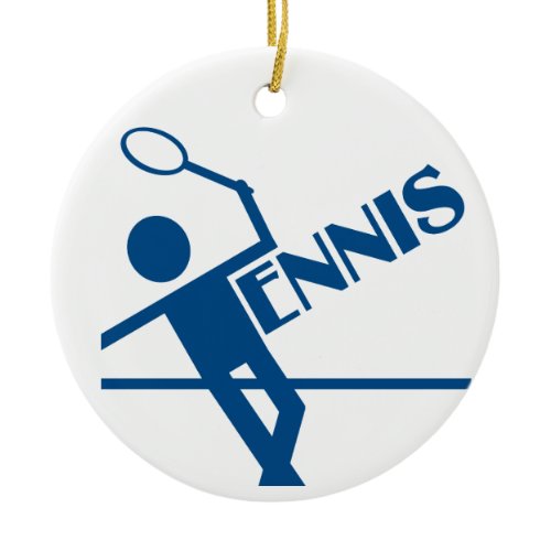 Tennis ornament, customize ceramic ornament