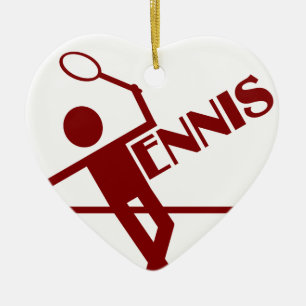 Tennis ornament, customize ceramic ornament