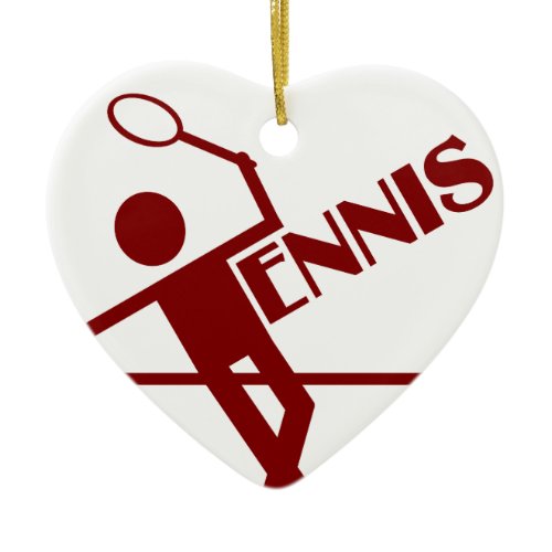Tennis ornament, customize ceramic ornament