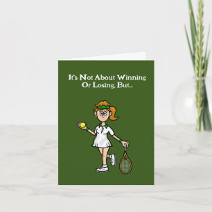 Tennis Outfit Funny Greeting Card