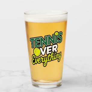 Tennis Over Everything - Design Tennis Graphics Glass
