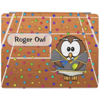 Tennis Owl Boy Ipad Smart Cover by just_owls at Zazzle