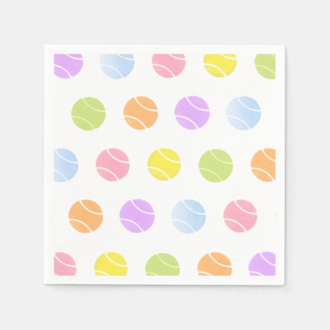Tennis Paper Napkins (Front)