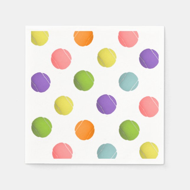 Tennis Paper Napkins (Front)