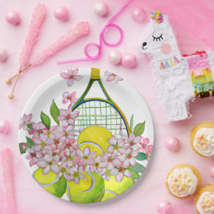 Tennis Paper Plate for Tennis Player Party 