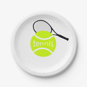 Tennis Paper Plates