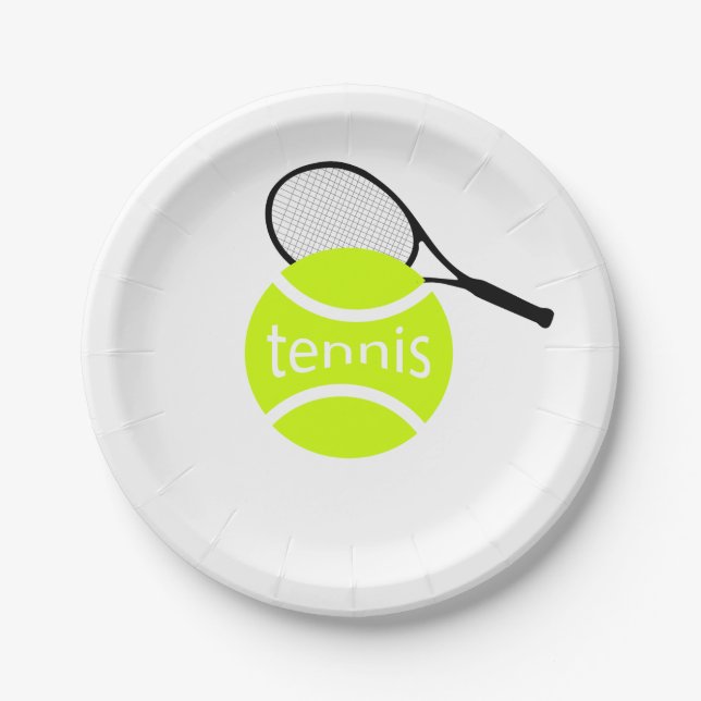 Tennis Paper Plates (Front)