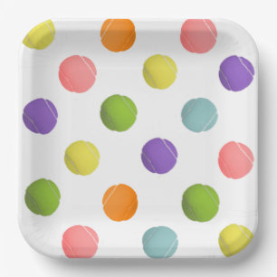 Tennis Paper Plates