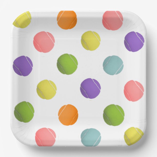 Tennis Paper Plates (Front)