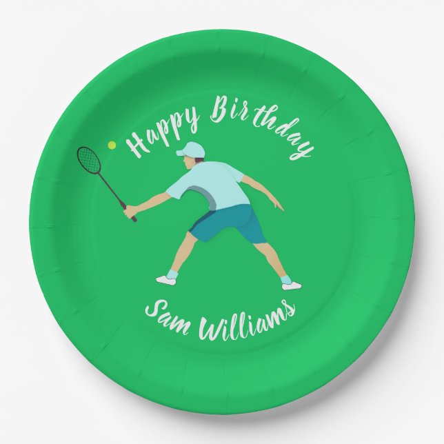 Tennis Paper Plates (Front)