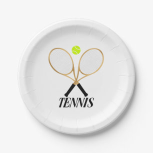 Tennis Paper Plates