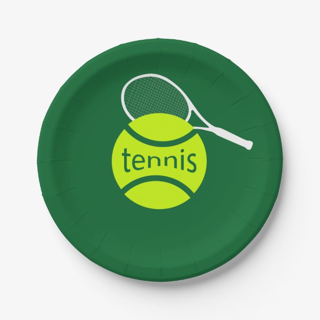 Tennis Paper Plates (Front)