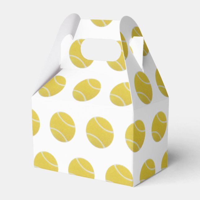 Tennis Party Favor Box (Front Side)