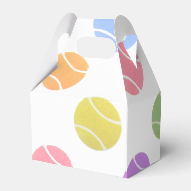 Tennis Party Favor Box (Back Side)