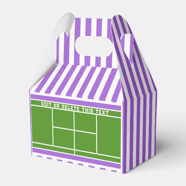 Tennis Party Favor Box (Front Side)