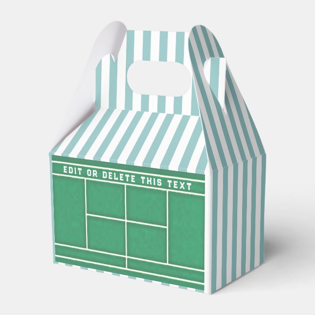 Tennis Party Favor Boxes (Front Side)