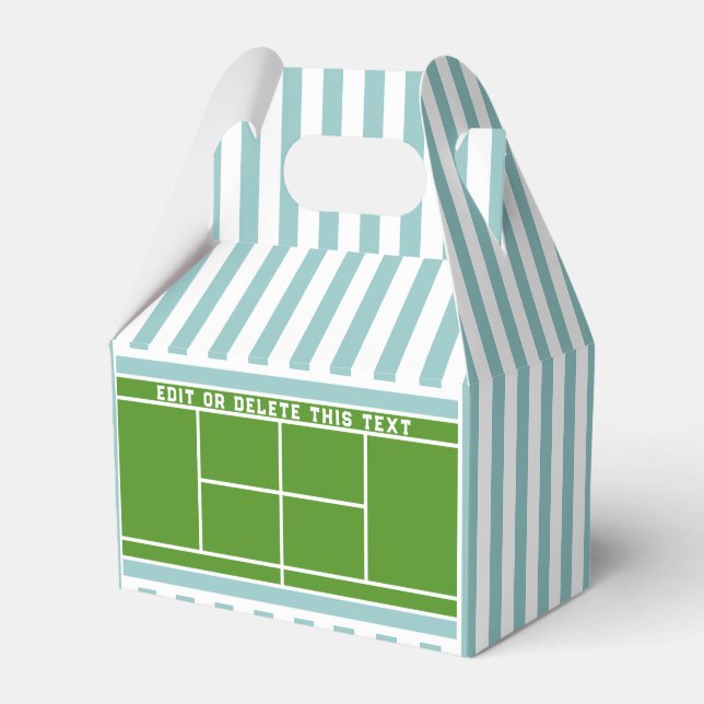 Tennis Party Gift Favor Box (Front Side)