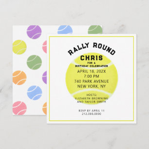 Tennis Party Invitation