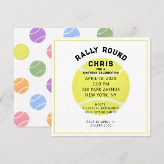 Tennis Party Invitation