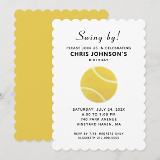 Tennis Party Invitations