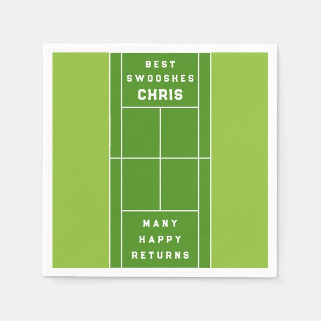 Tennis Party Napkins (Front)