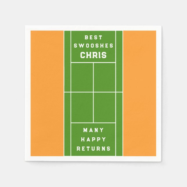Tennis Party Napkins (Front)