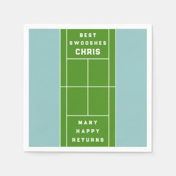 Tennis Party Napkins by ebbies at Zazzle