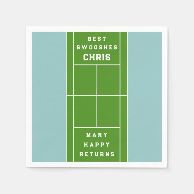 Tennis Party Napkins (Front)