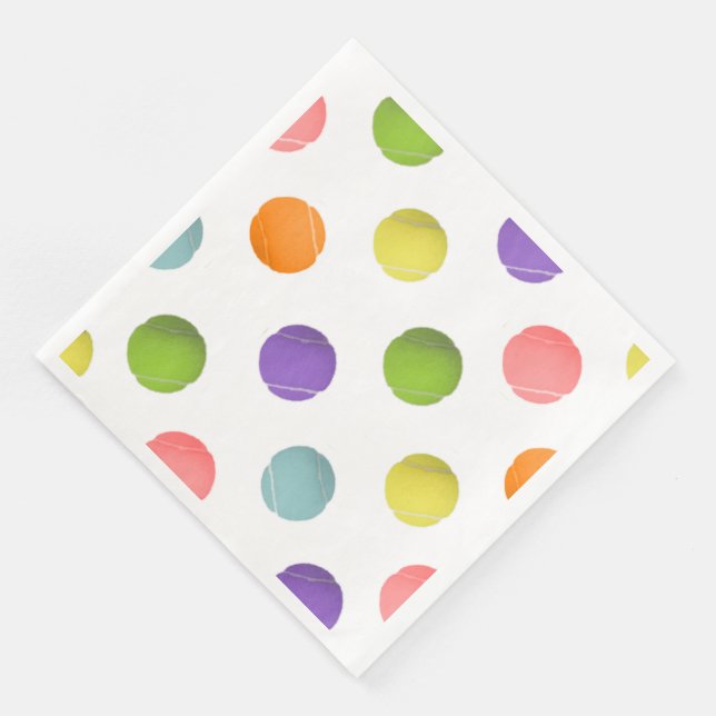 Tennis Party Paper Dinner Napkins (Corner)