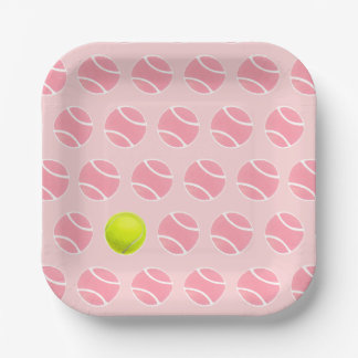 Tennis Party Paper Plates