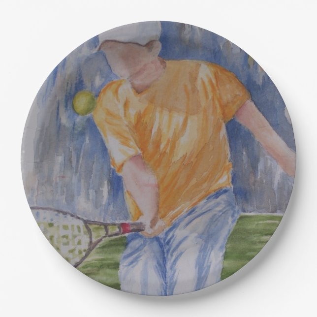 TENNIS PARTY PAPER PLATES (Front)