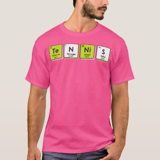 Tennis Periodic Table Elements Sport Funny Player  T-Shirt