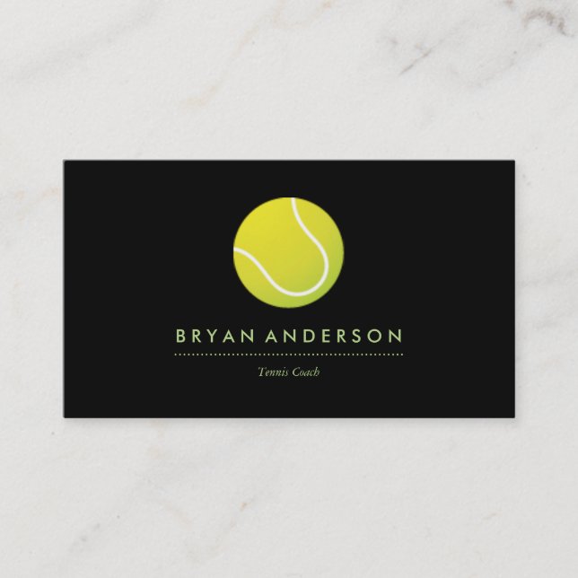 Tennis - Personal Business Card (Front)