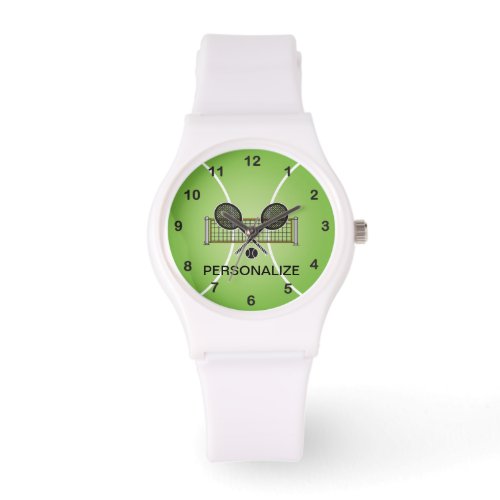 Tennis  Personalize  _ Green Watch