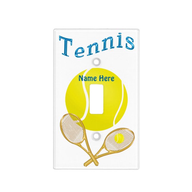 TENNIS Personalized Light Switch Covers (Front)
