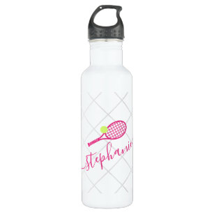 Water Bottle - Preppy Tennis