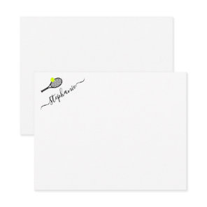 Tennis Personalized Note Card